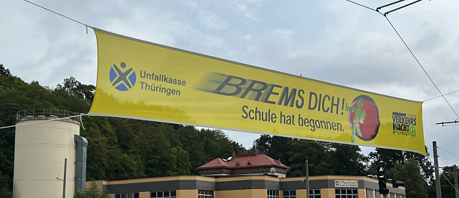 Die Aktion sicherer Schulweg wird Verkehrsteilnehmer ab Montag wieder auf den Beginn des Schuljahres aufmerksam machen (Foto: Stadt Nordhausen)
