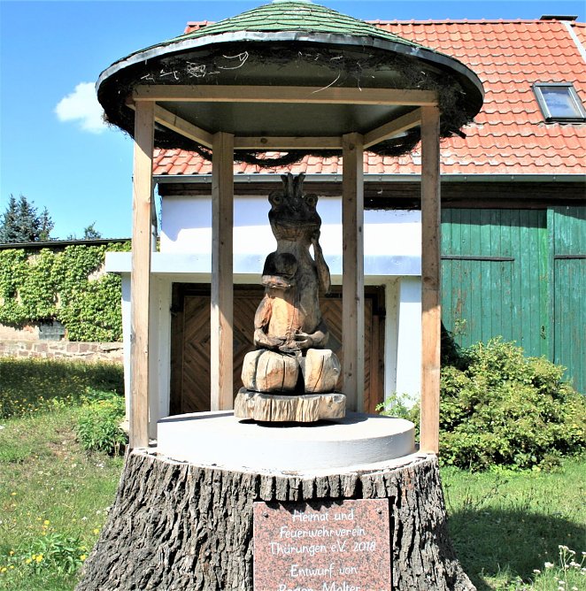 Der erste Thürunger Frosch... (Foto: Ulrich Reinboth) Der erste Thürunger Frosch... (Foto: Ulrich Reinboth)