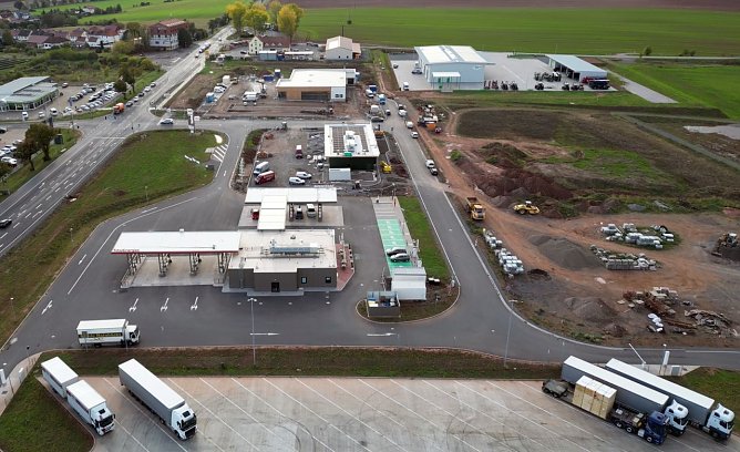 Der neue Autohof von oben (Foto: nnz)