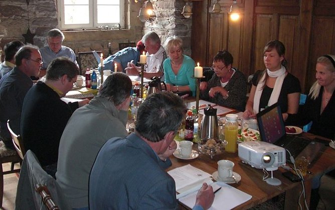 In Klausur (Foto: A. Meyer)