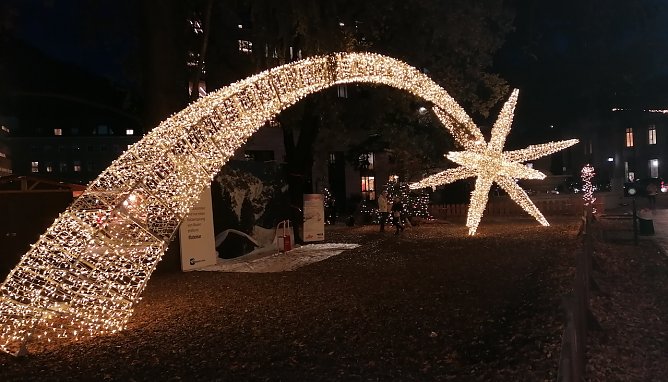 Sternschnuppe in Bozen (Foto: Gert Neumann) Sternschnuppe in Bozen (Foto: Gert Neumann)