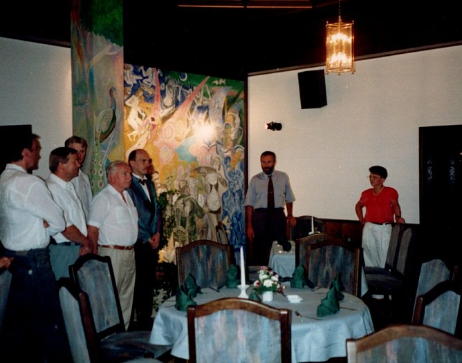 Das fertige Bildnis im restaurierten Ratskeller (Foto: Heidelore Kneffel)