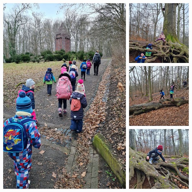 Erster Waldtag der "Spatzen" (Foto: Kinderwelt am Frauenberg)