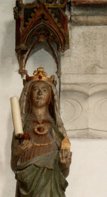 Die Halbfigur der Königin Mathilde im Dom (Foto: Heidelore Kneffel) Die Halbfigur der Königin Mathilde im Dom (Foto: Heidelore Kneffel)
