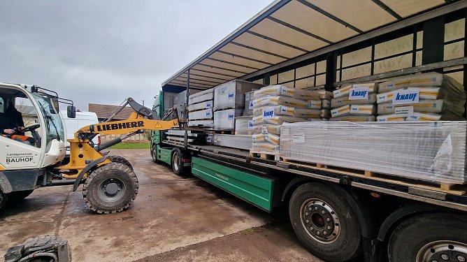 Hier wird die kommissionierte Fracht abgeladen (Foto: nnz)