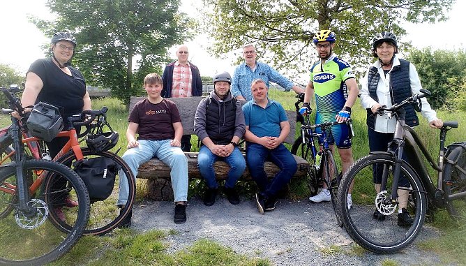 Wahlkampf auf dem Fahrrad (Foto: C:Wilhelm)