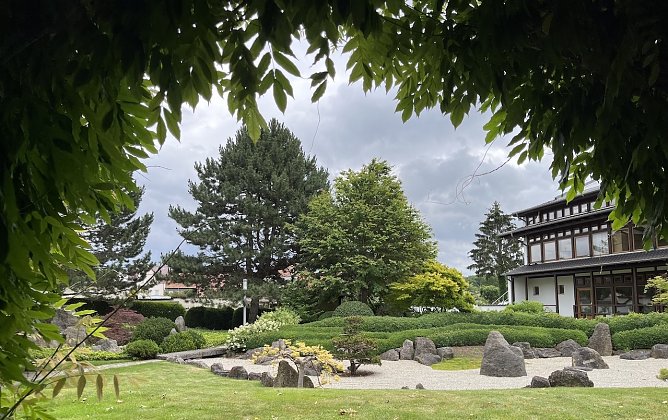 Auch f&uuml;r den Japanischen Garten in Bad Langensalza bleibt die Unwettergefahr erhalten (Foto: oas)