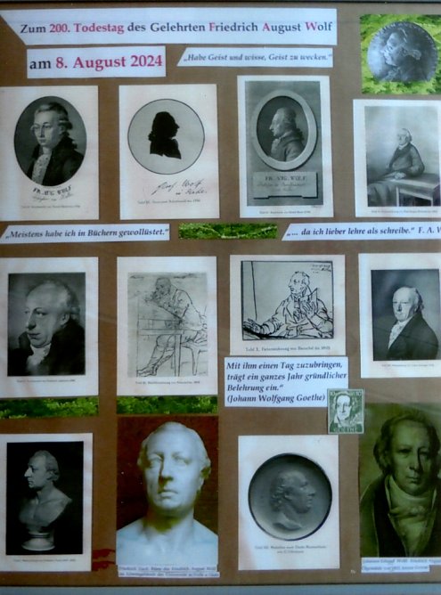 Erste Tafel der 14teiligen Ausstellung &uuml;ber ihn in der Stadtbibliothek Nordhausen (Foto: Heidelore Kneffel)