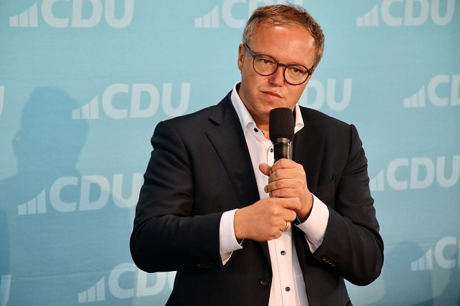Der CDU Spitzenkandidat für Thüringen, Mario Voigt (Foto: agl) Der CDU Spitzenkandidat für Thüringen, Mario Voigt (Foto: agl)