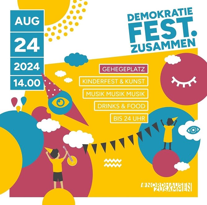 Demokratiefest Zusammen (Foto: Nordhausen Zusammen) Demokratiefest Zusammen (Foto: Nordhausen Zusammen)