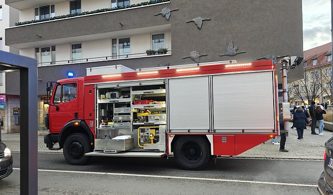 Feuerwehreinsatz an der Marktpassage (Foto: Peter Blei)
