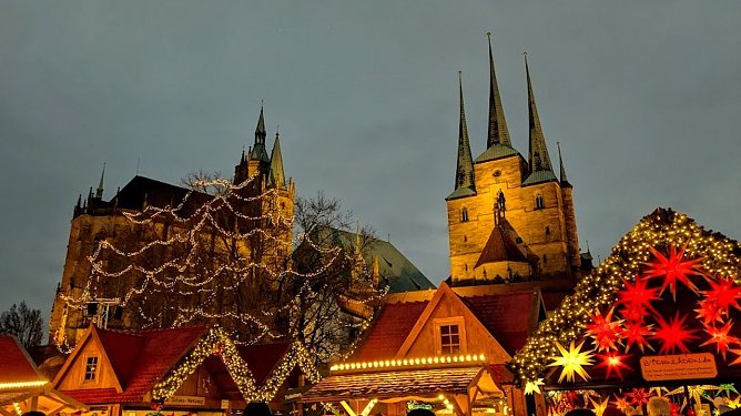 Erfurter Weihnachtsmarkt am 3. Adventswochenende 2024 (Foto: Manuela Heller) Erfurter Weihnachtsmarkt am 3. Adventswochenende 2024 (Foto: Manuela Heller)