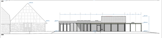 Planungsaufriss f&uuml;r den Neubau (Foto: Pressestelle Landratsamt)