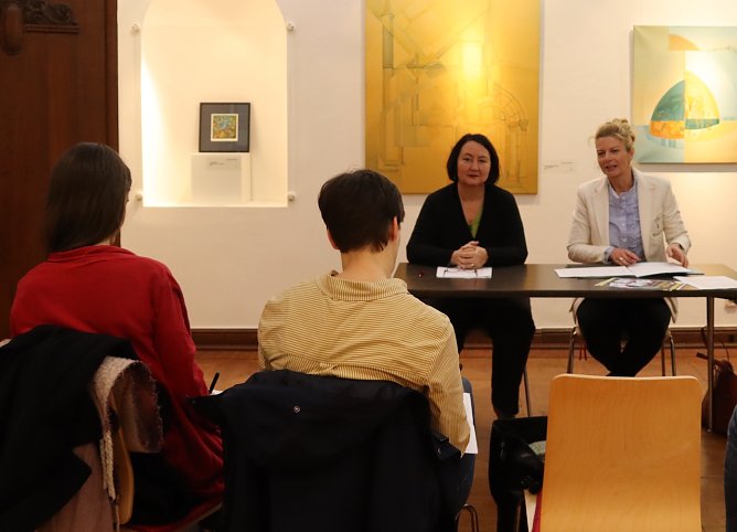 W&auml;hrend der Pressekonferenz (Foto: Stadtverwaltung Nordhausen)