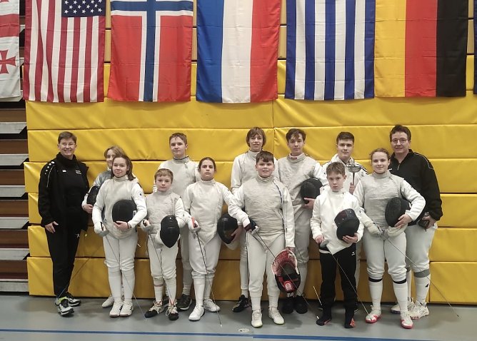 Nordhausens Fechtnachwuchs in Amsterdam (Foto: S.Nikoleizig)