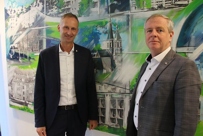 Die WBG Vorstände Sven Dörmann und Steffen Loup (Foto: agl) Die WBG Vorstände Sven Dörmann und Steffen Loup (Foto: agl)