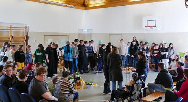 Musikwerkstatt im F&ouml;rderzentrum St. Martin (Foto: J.Piper)