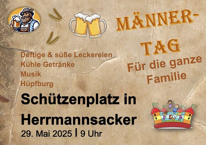 M&auml;nnertagsplakt (Foto: Sandra Ludwig)