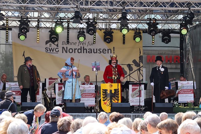 Auftritte der Rolandgruppe zum 55. Nordhäuser Rolandsfest (Foto: ©Stadtverwaltung Nordhausen) Auftritte der Rolandgruppe zum 55. Nordhäuser Rolandsfest (Foto: ©Stadtverwaltung Nordhausen)