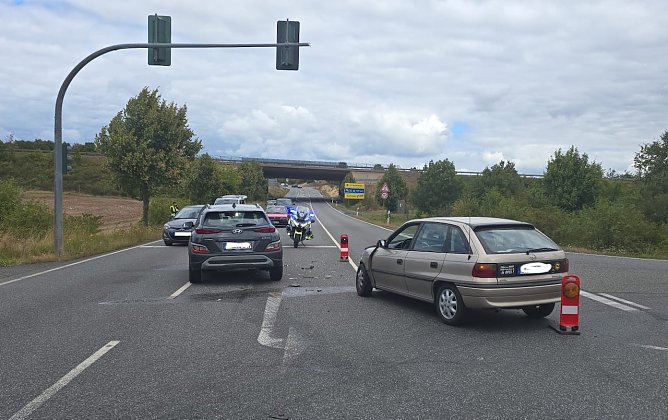 Unfall auf der Bundesstraße (Foto: S.Dietzel) Unfall auf der Bundesstraße (Foto: S.Dietzel)