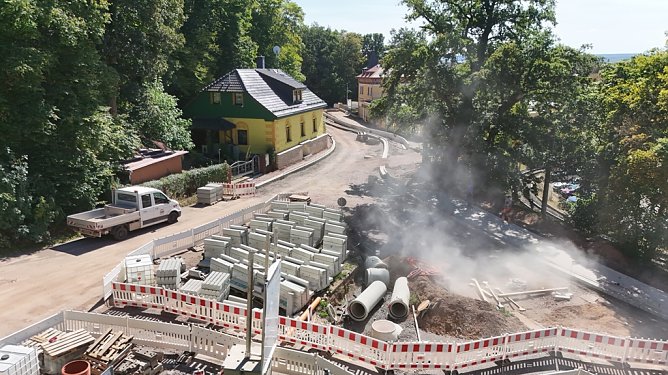 Baustelle aus der Luft (Foto: Stadtverwaltung Nordhausen) Baustelle aus der Luft (Foto: Stadtverwaltung Nordhausen)