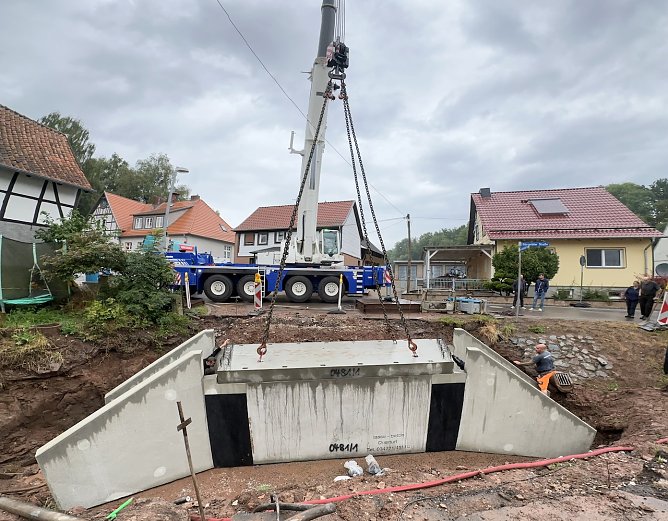 Durchlassbauwerk in Hochstedt (Foto: Stadtverwaltung Nordhausen ) Durchlassbauwerk in Hochstedt (Foto: Stadtverwaltung Nordhausen )