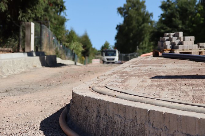 Baustelle im Gumpetal (Foto: Stadt Nordhausen) Baustelle im Gumpetal (Foto: Stadt Nordhausen)