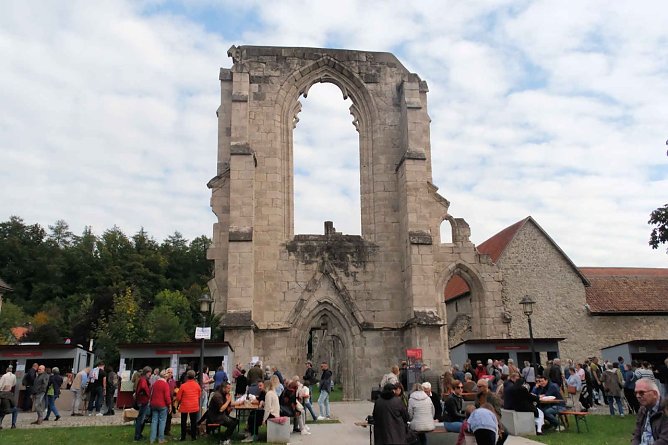 Peter Blei unterwegs beim Klostermarkt in Walkenried (Foto: Peter Blei) Peter Blei unterwegs beim Klostermarkt in Walkenried (Foto: Peter Blei)