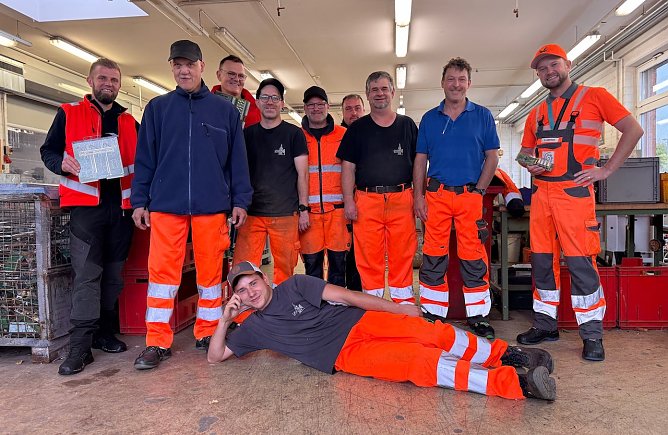 Hochschule-Pr&auml;sident J&ouml;rg Wagner in der Nordth&uuml;ringer Lebenshilfe (Foto: Tina Bergknapp / Ren&eacute; Bredehorn / Yvonne Reichardt)