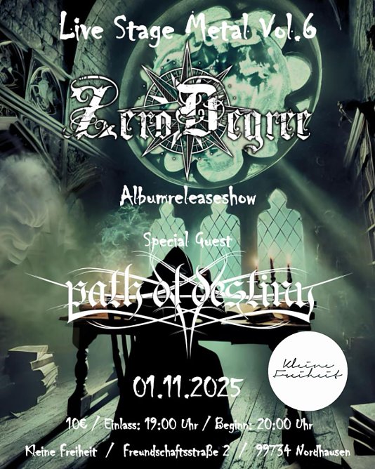 Zero Degree laden zur Release Party (Foto: Live Stage Metal Vol. 6)