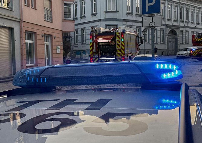 Brand in der Nordhäuser Altstadt (Foto: S.Dietzel) Brand in der Nordhäuser Altstadt (Foto: S.Dietzel)