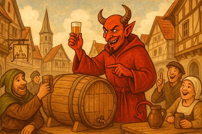 Der Teufel in Nordhausen (Foto: KI generiert von A.Grunwald) Der Teufel in Nordhausen (Foto: KI generiert von A.Grunwald)