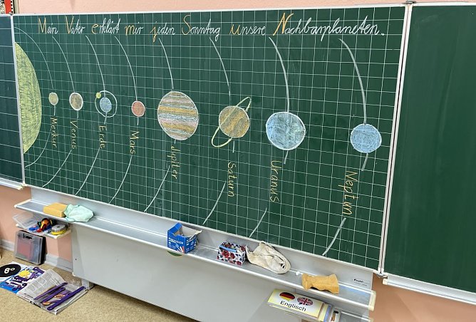 An der Grundschule Wipperdorf ging es vergangene Woche um Sonne, Mond und Sterne (Foto: Grundschule Wipperdorf)