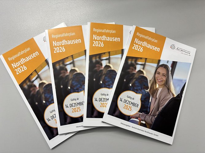 Die neuen Nordh&auml;user Fahrpl&auml;ne (Foto: Verkehrsbetriebe Nordhausen)