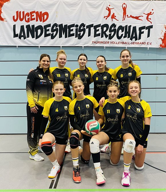 Die M&auml;dels vom SCV holten sich den Vizemeistertitel. (Foto: Dominic Rieger)