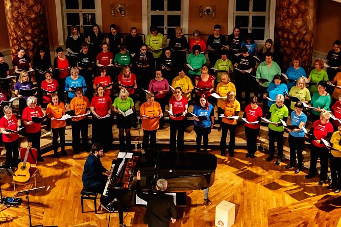 Blick in das Achteckhaus mit dem Chor Thuringia Cantat. (Foto: Archivbild: Christoph Keil)