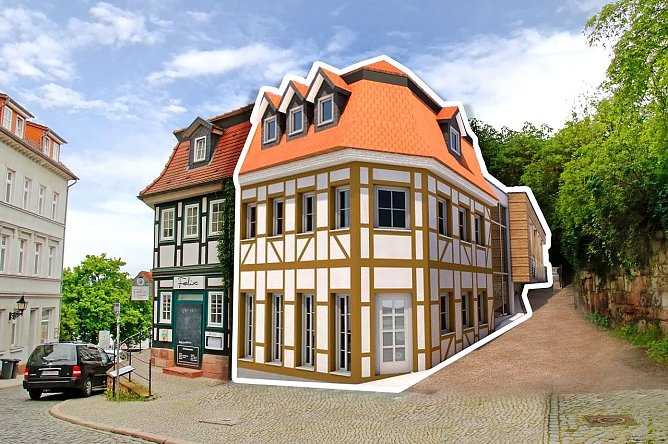 Der urspr&uuml;ngliche Entwurf wurde verworfen.  (Foto: Visualisierung: Landratsamt Nordhausen/Arge T&ouml;lle Nording/ Fotomontage nnz)