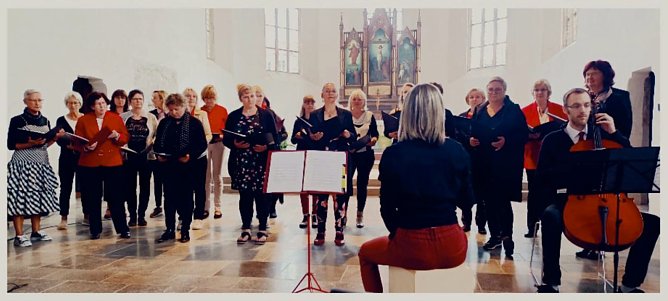 Der Chor Nova Cantica bei einem Auftritt in Ellrich.  (Foto: Annett Alert)