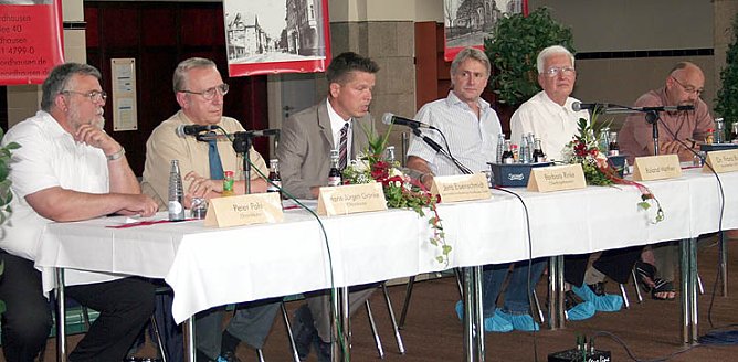 Das Podium (Foto: Hellberg)