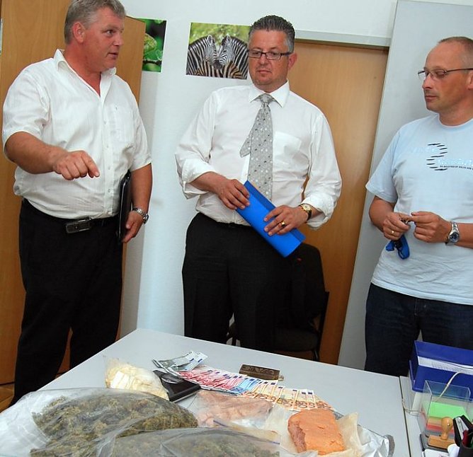 Huber bei der Nordhäuser Polizei (Foto: Polizei) Huber bei der Nordhäuser Polizei (Foto: Polizei)