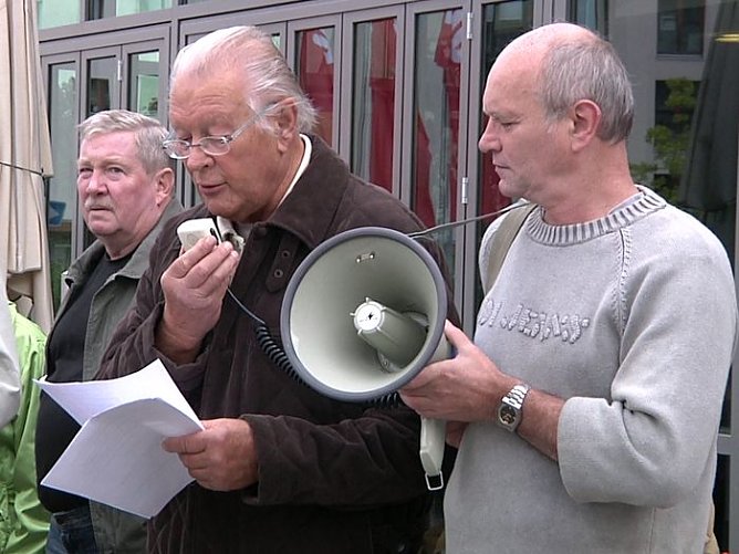 Demo gegen Ausschluss (Foto: nnz-tv)
