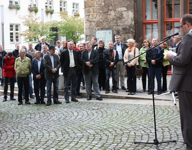 Gedenken in Nordhausen (Foto: psv)