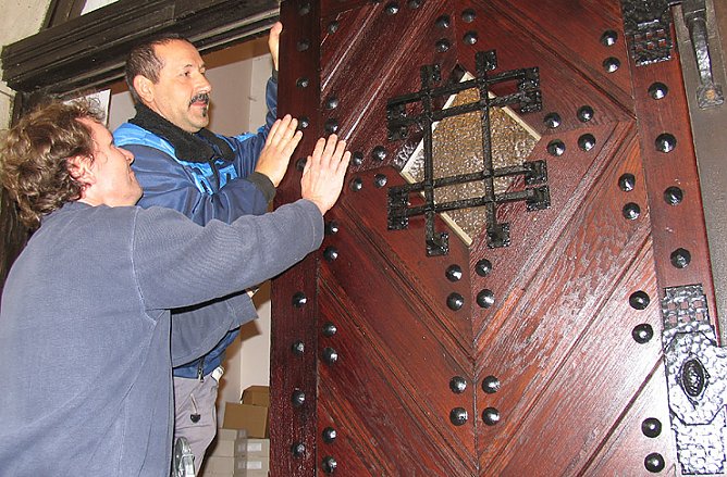 Sanierte T&uuml;r (Foto: psv)