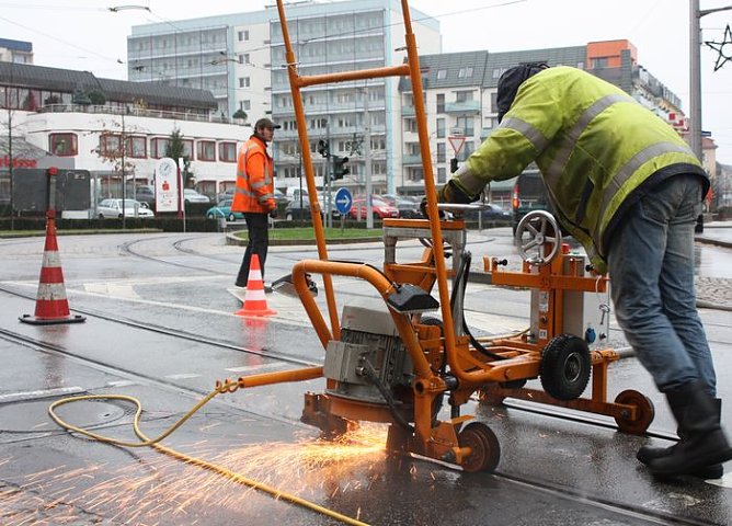 Funken fliegen (Foto: I. Bergmann)