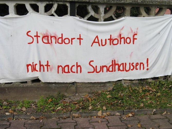 Plakat des Protestes (Foto: privat)