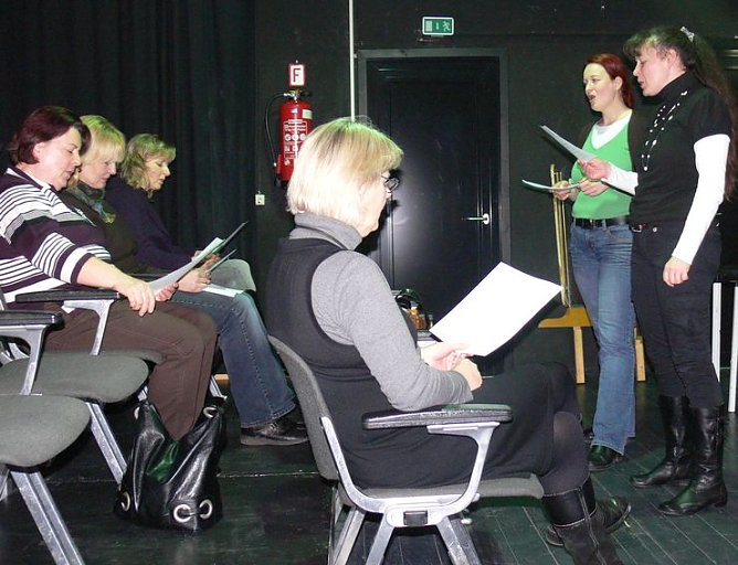 Kanon gesungen (Foto: C. Wille)