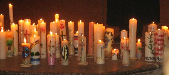 Taufkerzen (Foto: F. Tuschy)