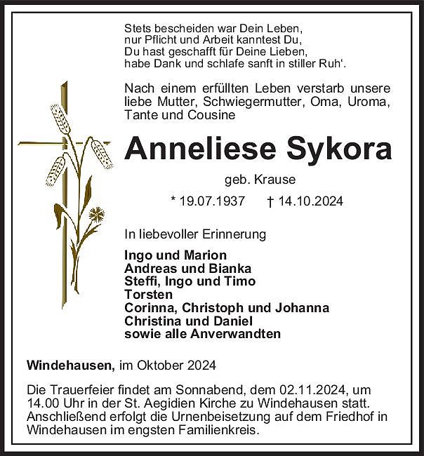 Traueranzeige (Foto: Bestattung Baumgarten)