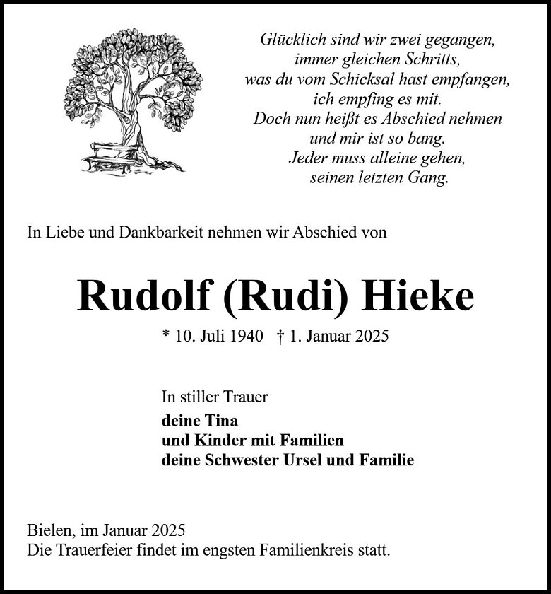 Traueranzeige (Foto: Bestattung Baumgarten)