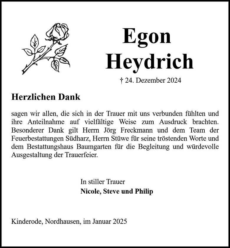 Danksagung (Foto: Bestattung Baumgarten)